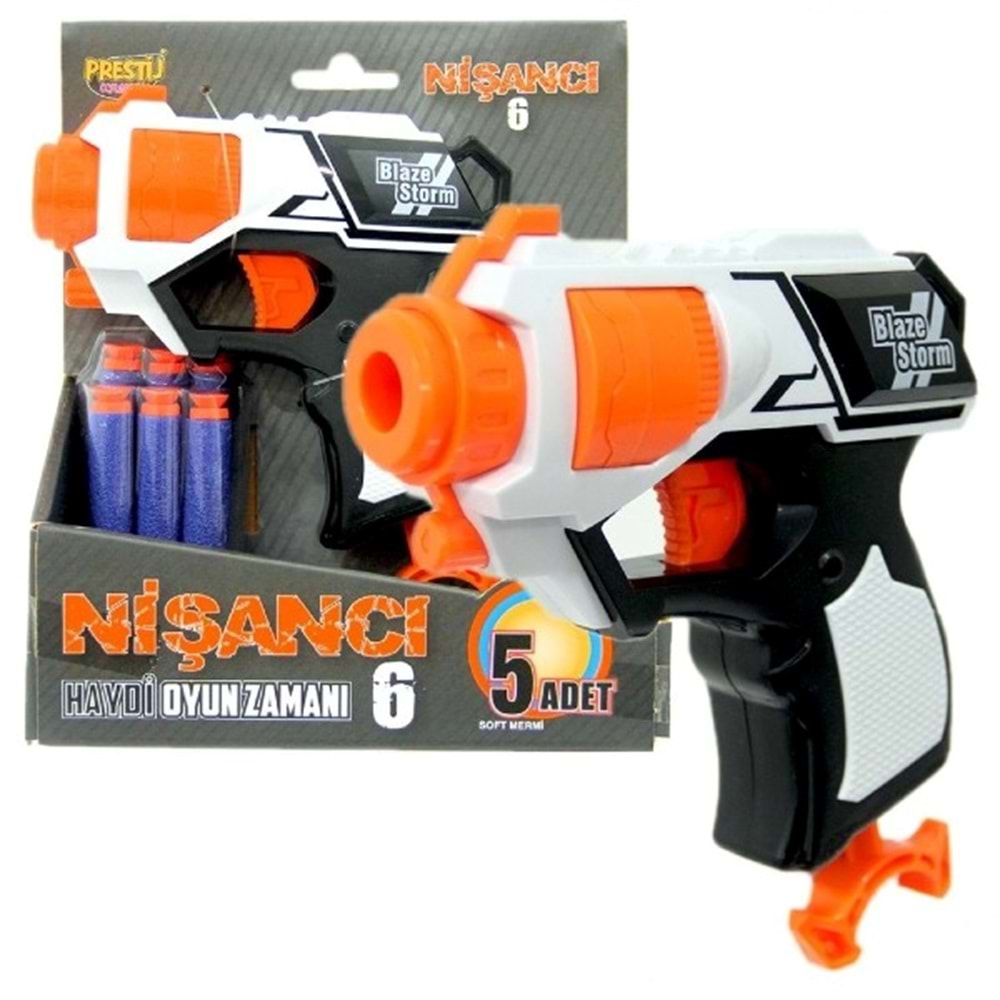 5959 NİŞANCI 6 MİNİ MERMİLİ NERF SİLAH (60)