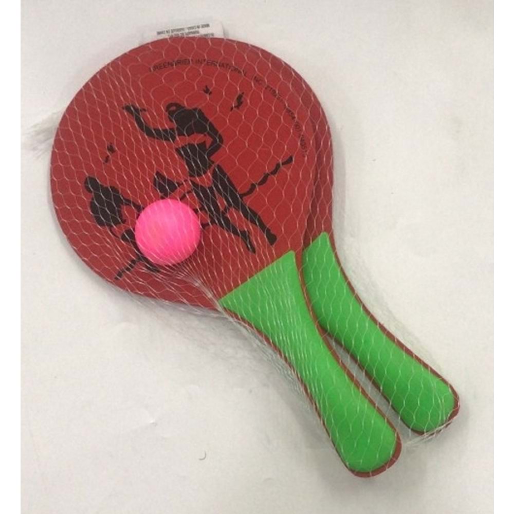 KZL-STP-4000 BEACHBALL KÜÇÜK TAHTA RAKET FİLELİ