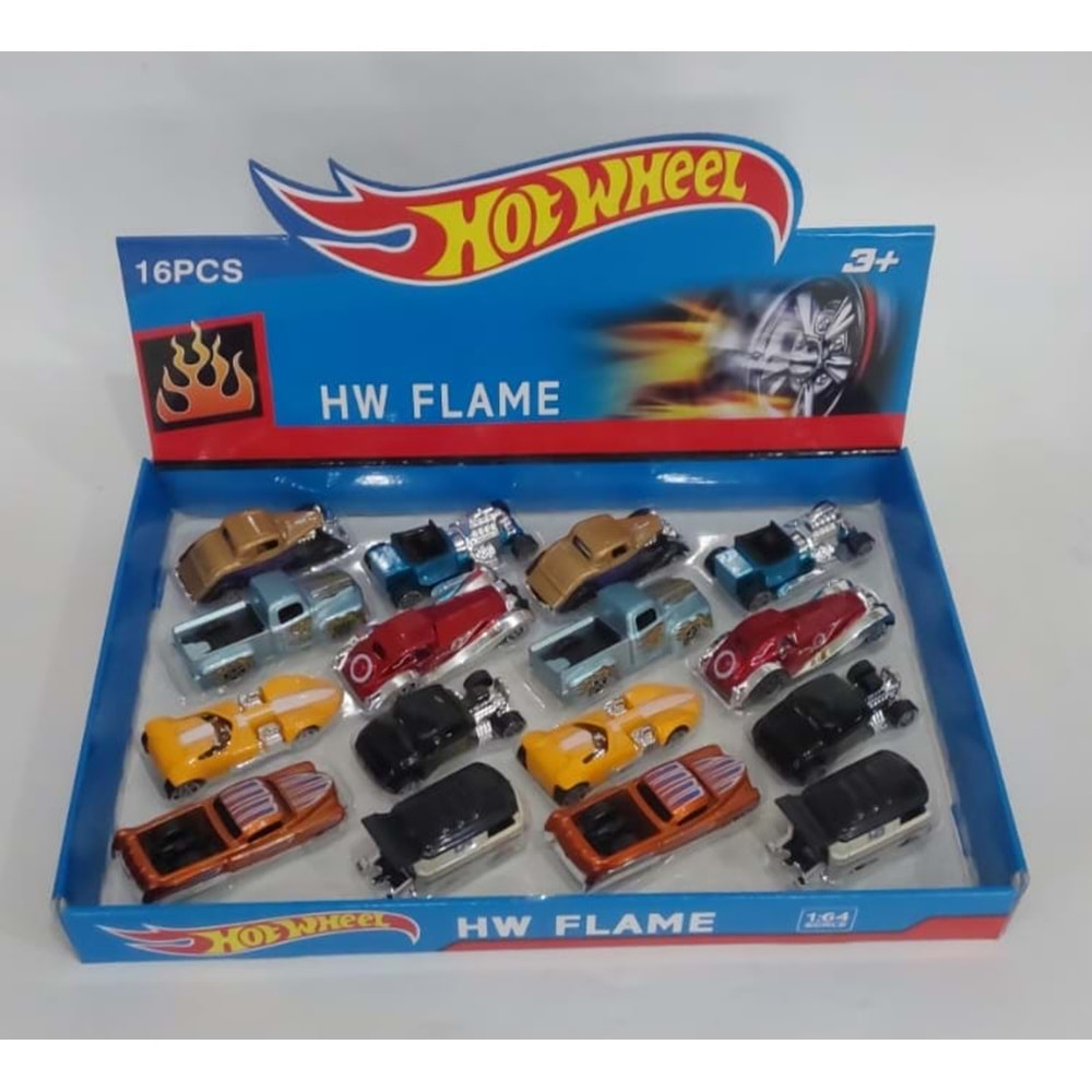 727-5 HOT WHEELS UFAK ARAÇLAR 16 Lİ (48)