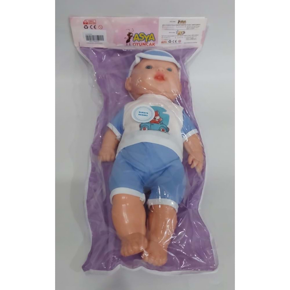 ELF23202 SESLİ ASYA ERKEK BEBEK 35 CM (50)