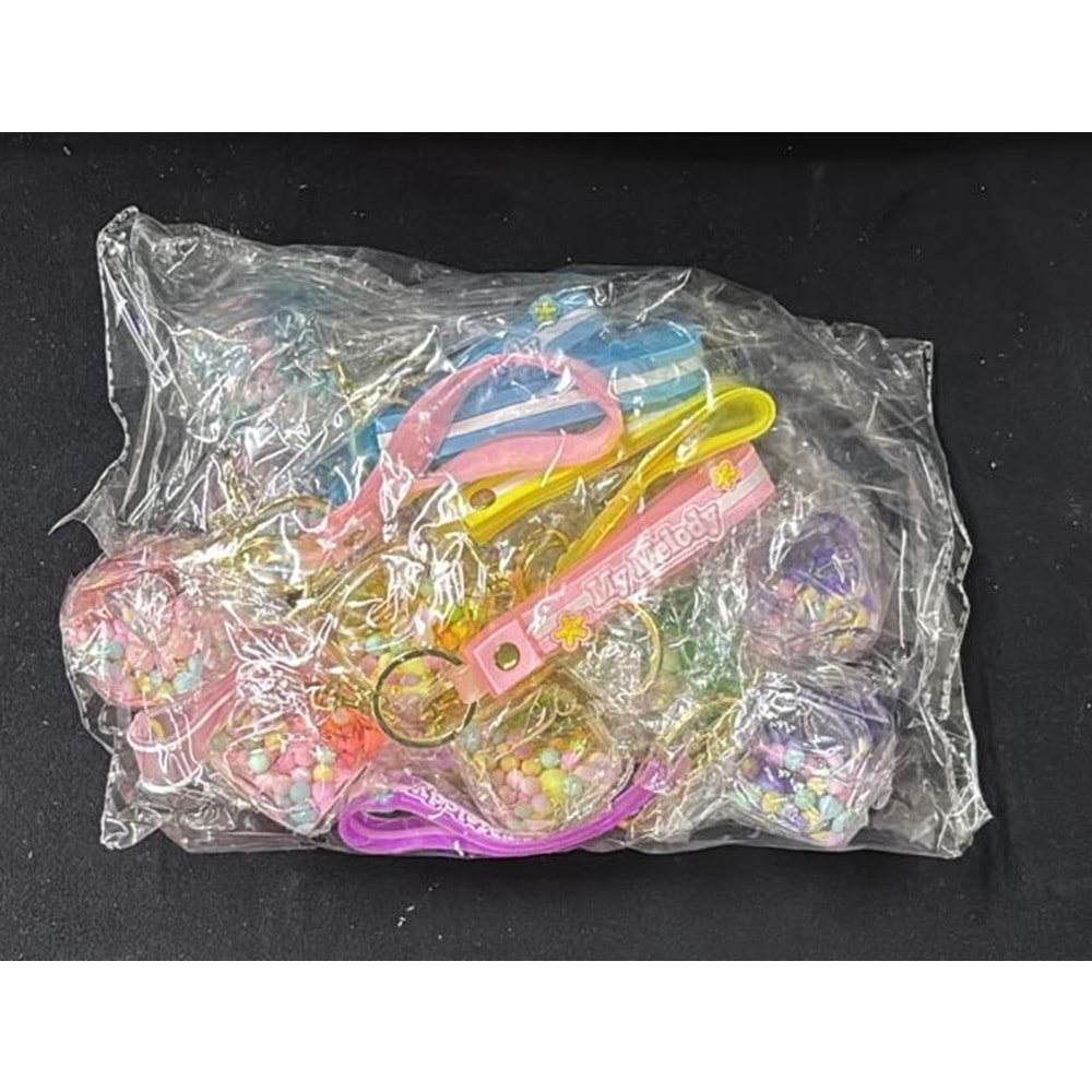 MES-1991 / 1991A BİLEKLİKLİ ÖRDEK BÜYÜK BOY SULU ANAHTARLIK 12Lİ (600)