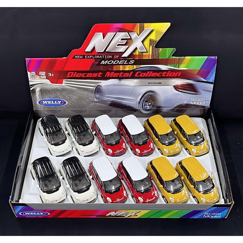 43658D ÇEK BIRAK METAL FİAT 500 12 Lİ (72)