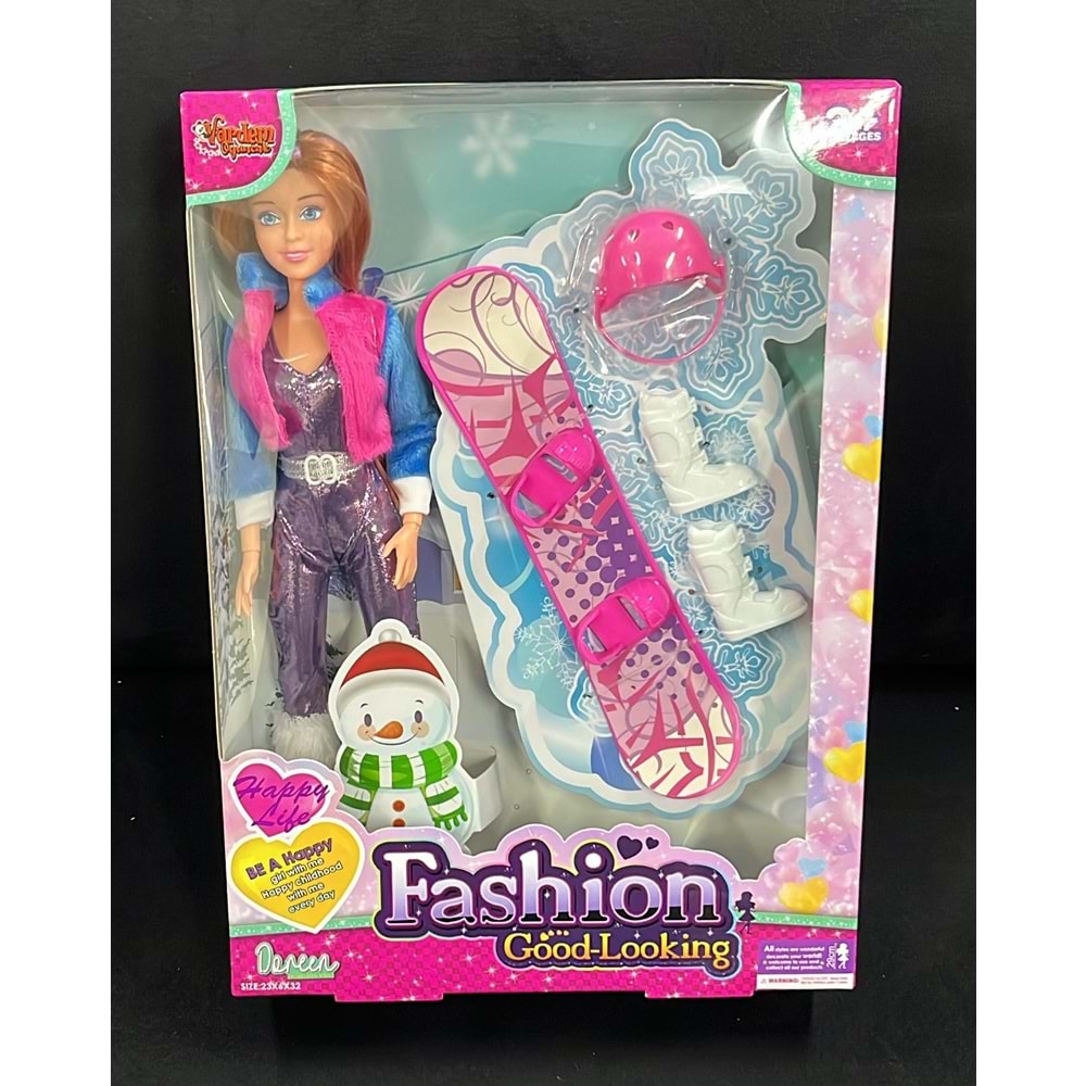 66730/66731 FASHİON SNOWBOARDLU BEBEK (24)