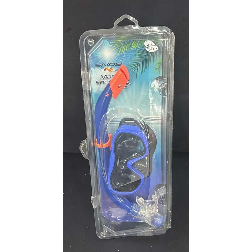 M303+SN02K SNOB TEMP. MASK+ŞNORKEL SET 12 Lİ