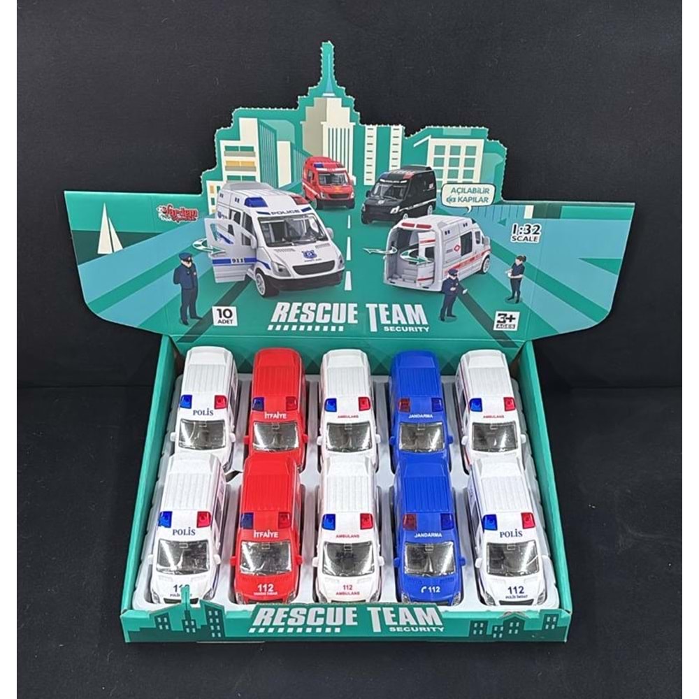 JW567-023 SÜRTMELİ ACİL KURTARMA ARAÇLARI 10 LU (80)