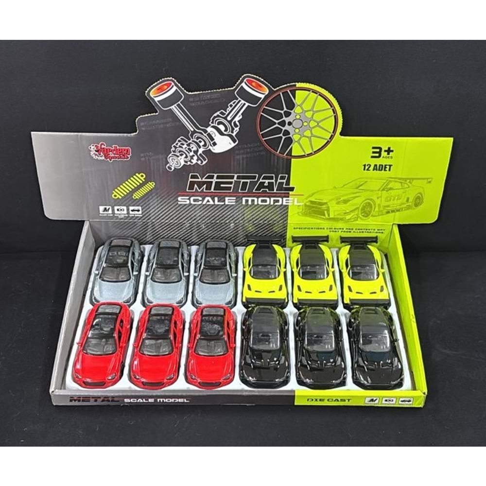 36211C-1/36211C-2 ÇEK BIRAK METAL ARABA 12 Lİ (144)