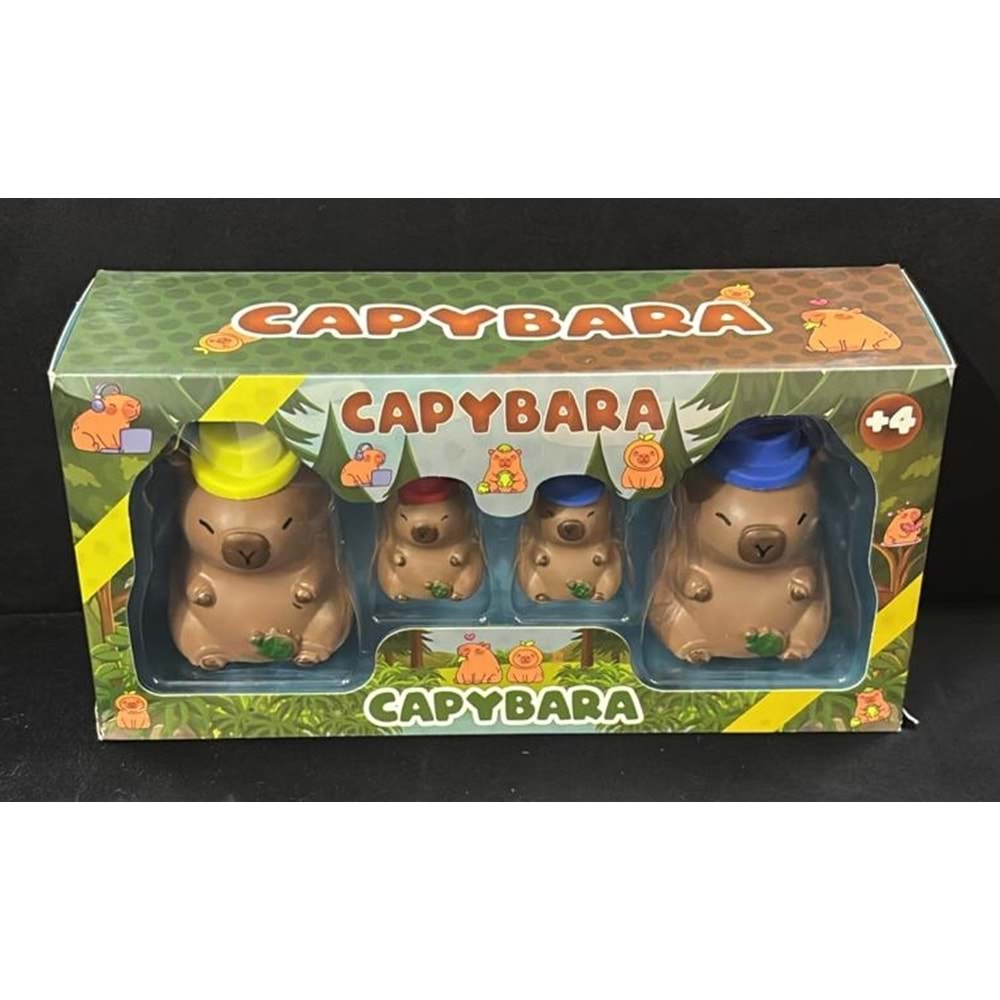 1974 CAPYBARA 2 KÜÇÜK 2 BÜYÜK FİGÜR KUTUDA (60)