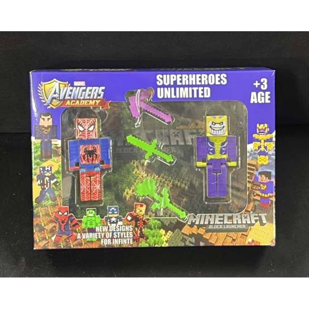 1970 MİNECRAFT 2 Lİ KÜÇÜK FİGÜR KUTUDA (120)