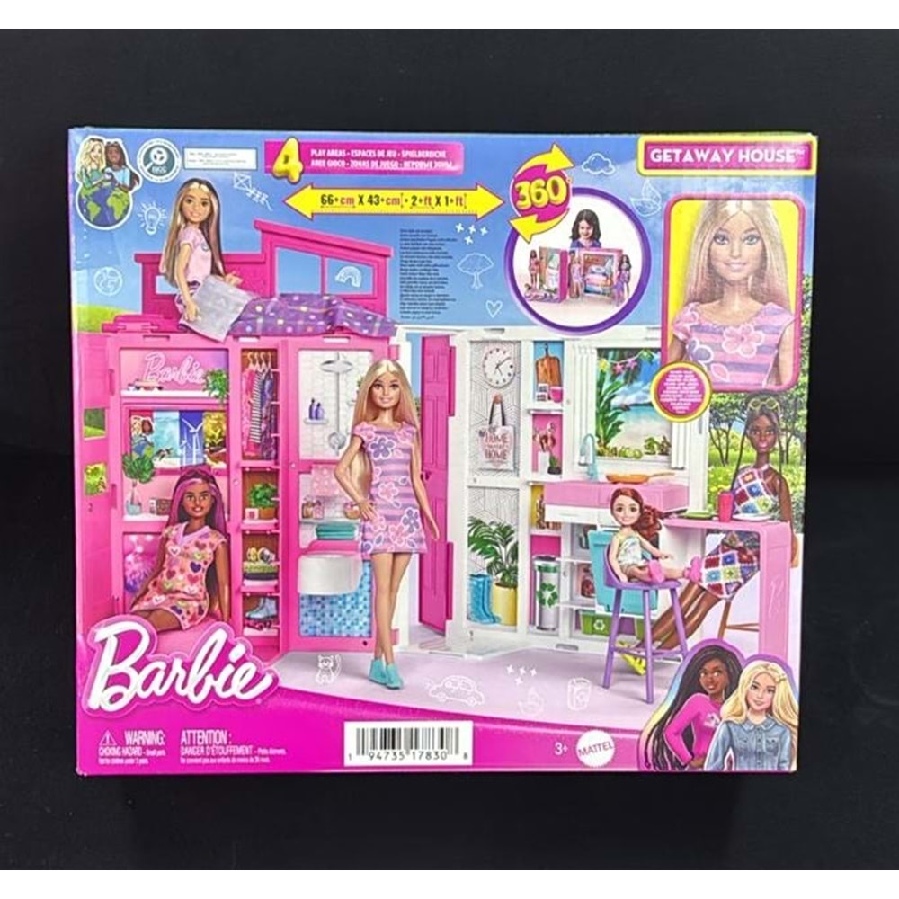 HRJ77 BARBİE GETAWAY HOUSE 66*43CM (2)