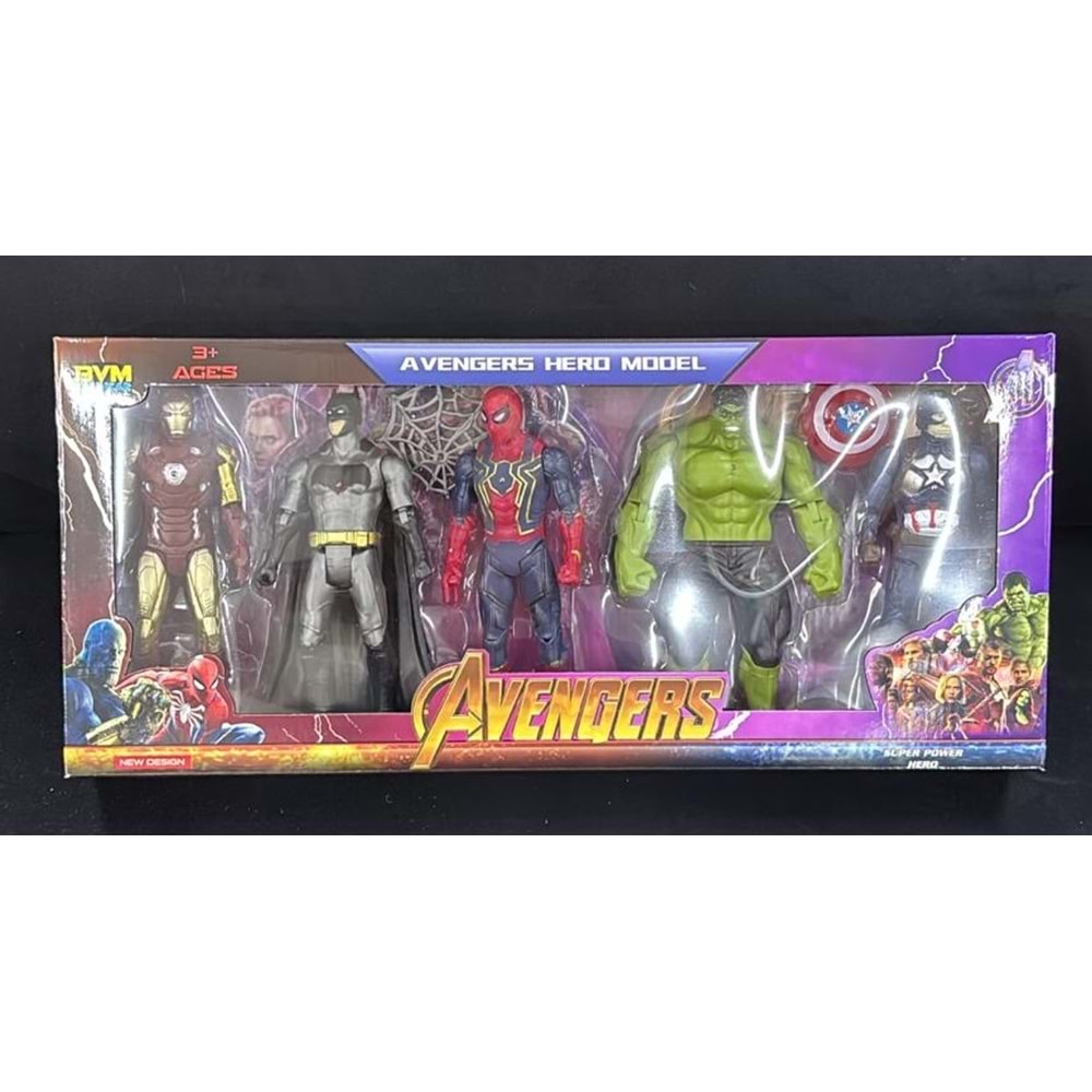4515 AVENGERS KAHRAMANLAR 5 Lİ SET (36)