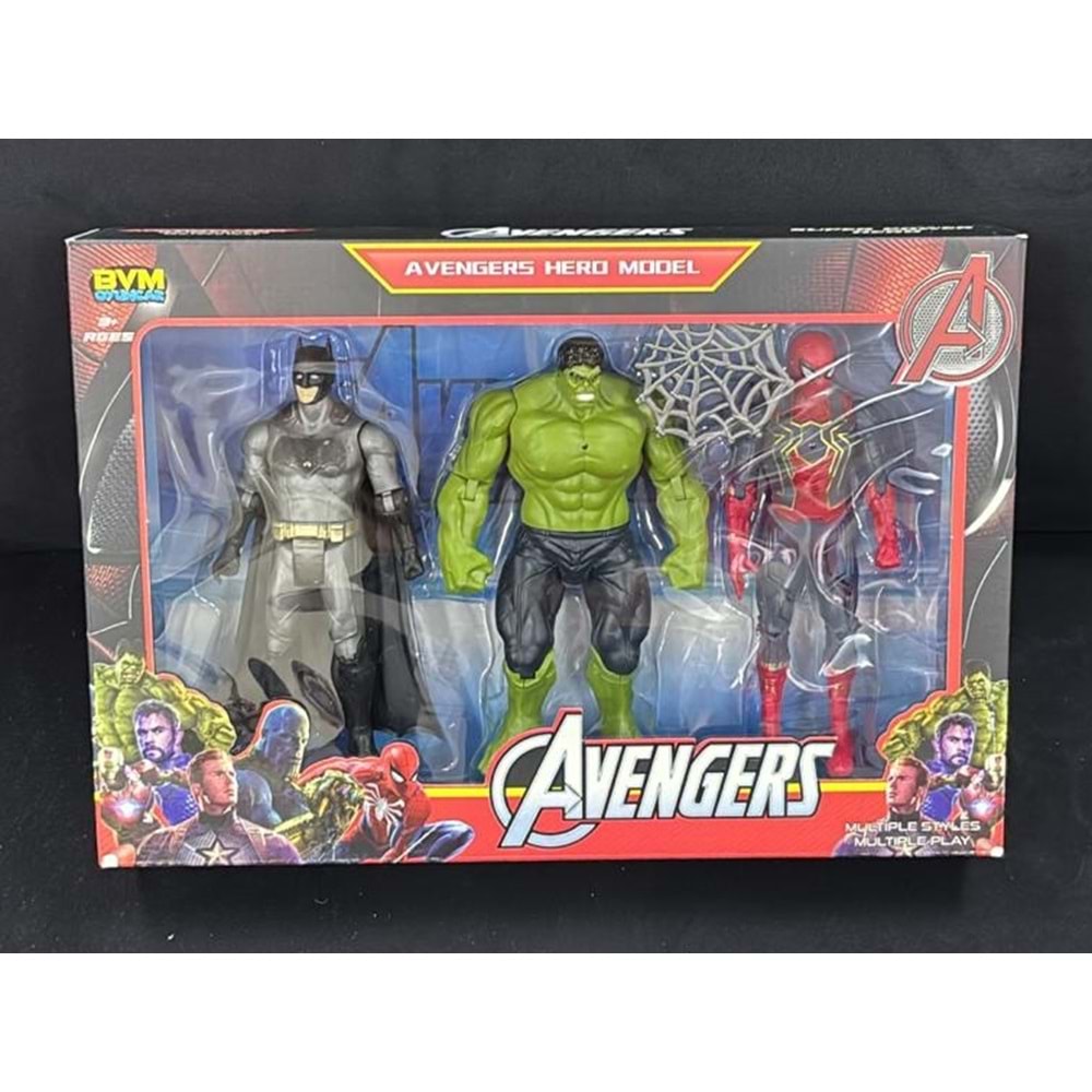 6124 AVENGERS KAHRAMANLAR 3 LÜ SET (48)