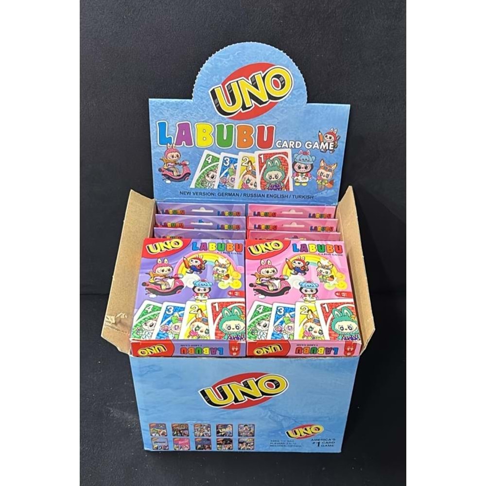 UNO LABUBU OYUN KARTI 20 Lİ