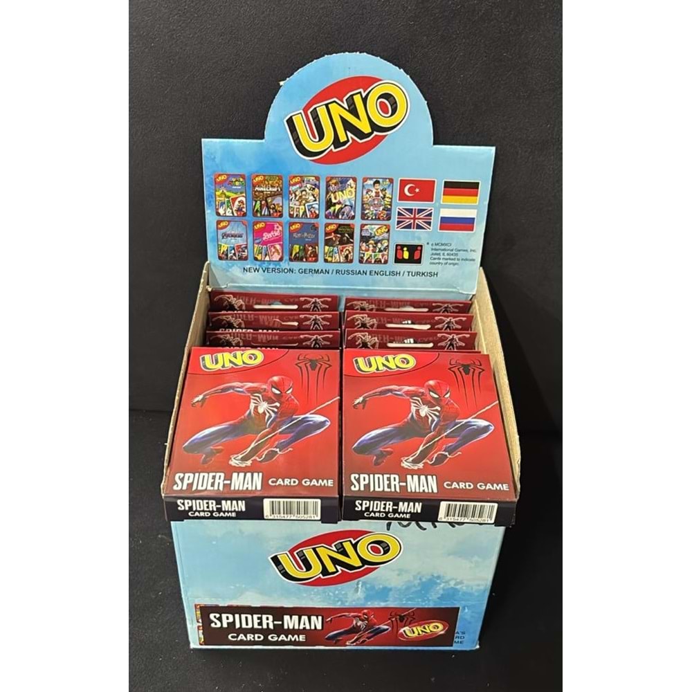 UNO SPİDERMAN OYUN KARTI 20 Lİ