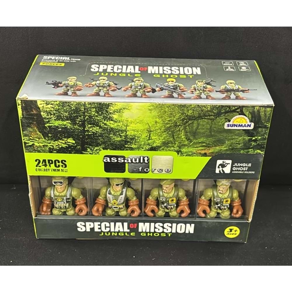 5898-D2 ASSAULT FORCE MİNYATÜR ASKERLER 24 LÜ (48)