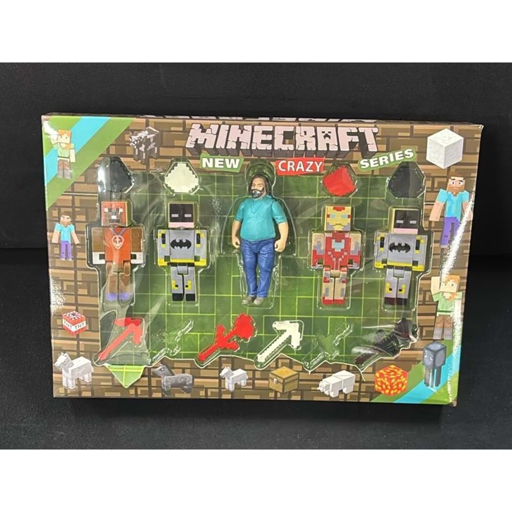 1967 MİNECRAFT NEW CRAZY SERİES 5 KARAKTERLİ KUTU (78)