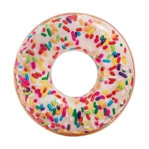 56263 İNTEX GÖKKUŞAĞI ŞEKERLİ DONUT SİMİT 114 CM 12 Lİ