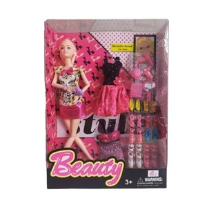 688-2 BEAUTY BARBİE YEDEK KIYAFETLİ BEBEK