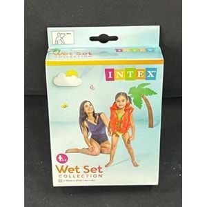 58671 İNTEX YAKALI KIRMIZI YELEK 50*47 CM 24 LÜ