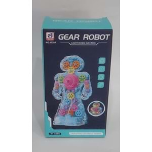 6038A SESLİ IŞIKLI ŞEFFAF ÇARKLI ROBOT