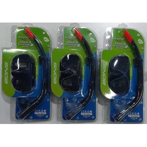 M307P+SN02 SNOB PC. YETİŞKİN MASKE&ŞNORKEL SET 12 Lİ