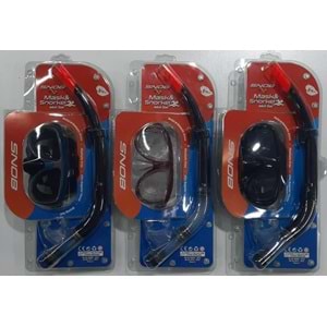 M308P+SN02 SNOB PC. YETİŞKİN MASKE&ŞNORKEL SET 12 Lİ