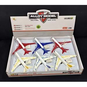 9801A/9802A SESLİ IŞIKLI ÇEKBIRAK UÇAK 6 LI (72)