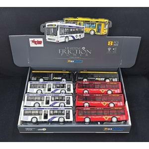 7747 SÜRTMELİ SESLİ IŞIKLI POİS İTFAİYE OTOBÜSLERİ 8 Lİ (48)