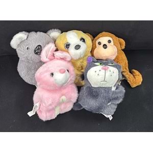 2505034 16 CM BİLEĞE TAKILAN PELUŞ HAYVANLAR 8 Lİ (240)