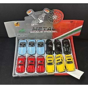 4361C ÇEKBIRAK METAL KLASİK ARABALAR 12 Lİ (432)