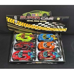 62553 GOKIDY SUPERCAR METAL ARABA 6 LI (120)