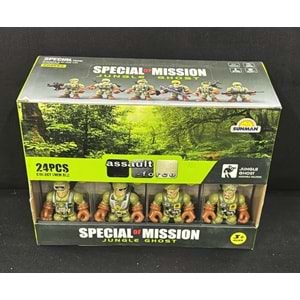 5898-D2 ASSAULT FORCE MİNYATÜR ASKERLER 24 LÜ (48)