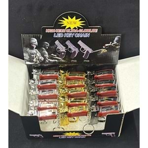 2505164 JAMES BOND 007 LAZER IŞIKLI TABANCA ANAHTARLIK 15 Lİ (720)