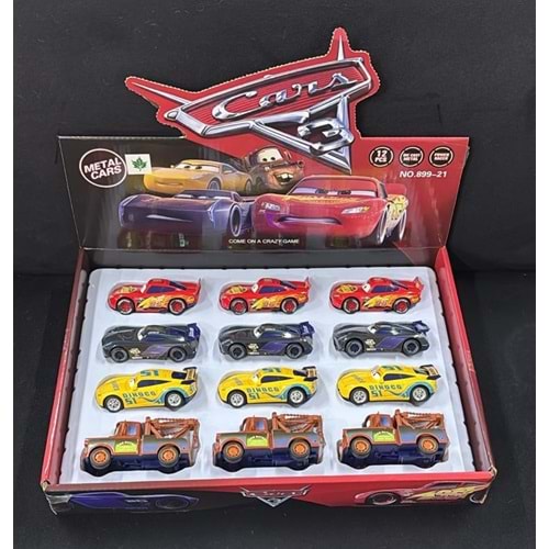 899-21 MİNİ KARAKTER MCQUİNN ARAÇLAR 12 Lİ (432)