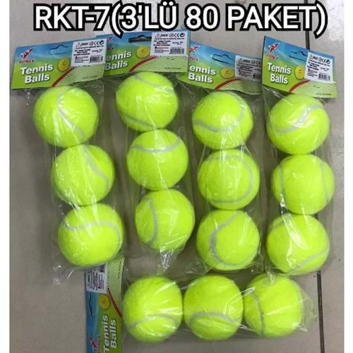 RKT-7 POŞETTE TENİS TOPU 3 LÜ