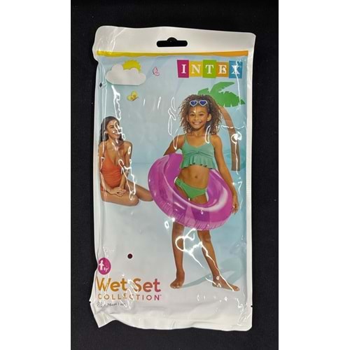 59260 İNTEX ŞEFFAF JUMBO SİMİT 76 CM 3 ASSORTİ 24 LÜ