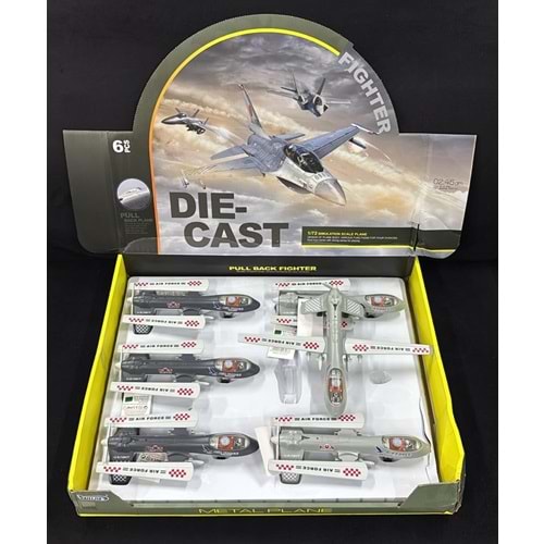 A192326 (777-19) SESLİ IŞIKLI ÇEKBIRAK SİHA UÇAK 6 LI (144)