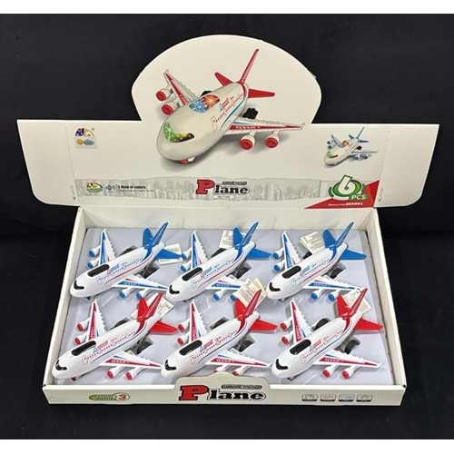 7709 SESLİ IŞIKLI SÜRTMELİ UÇAK 6 LI (84)