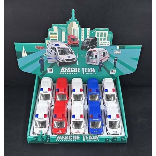 JW567-023 SÜRTMELİ ACİL KURTARMA ARAÇLARI 10 LU (80)