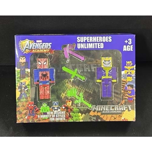 1970 MİNECRAFT 2 Lİ KÜÇÜK FİGÜR KUTUDA (120)