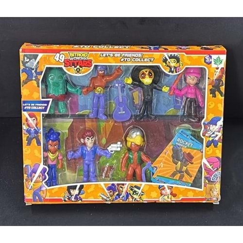 H37 BRAWL STARS 8 Lİ FİGÜR KUTUDA (60)