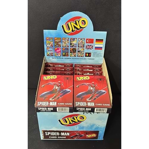 UNO SPİDERMAN OYUN KARTI 20 Lİ
