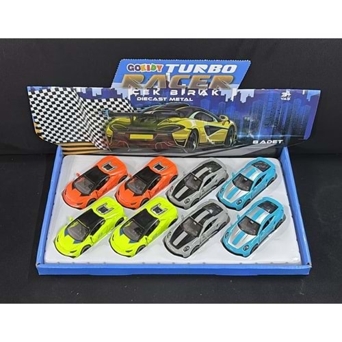 61047 GOKIDY METAL ÇEKBIRAK ARABALAR 8 Lİ (144)