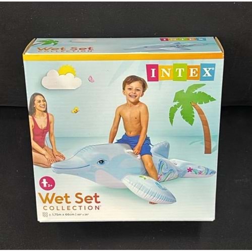 58535 İNTEX TUTMALI YUNUS BİNİCİ 175*66 CM 6 LI