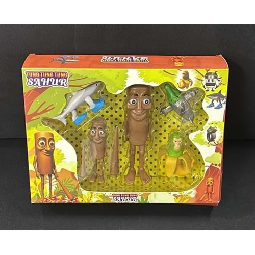 8010 TUNG TUNG SAHUR 5 Lİ KARAKTER KUTUDA (72)