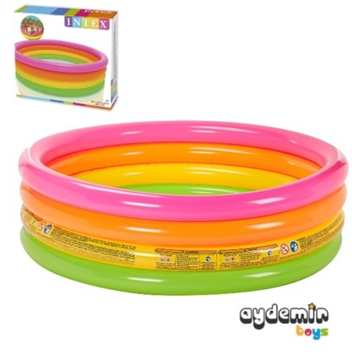 56441 İNTEX 4 BOĞUMLU SUNSET HAVUZ 168*46 CM 6 LI