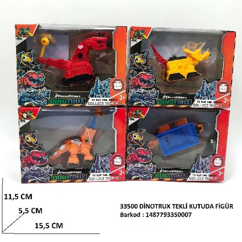 33500 DİNOTRUX SAVAŞÇI TEKLİ KUTUDA FİGÜR