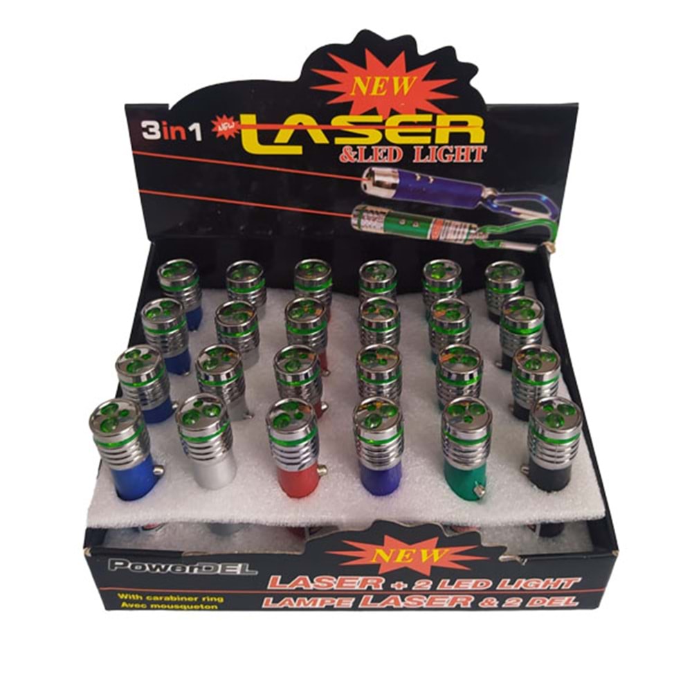 MSE-515/RHM-28 PARMAK LAZER + 2 ADET LED IŞIKLI 24 LÜ (1200)