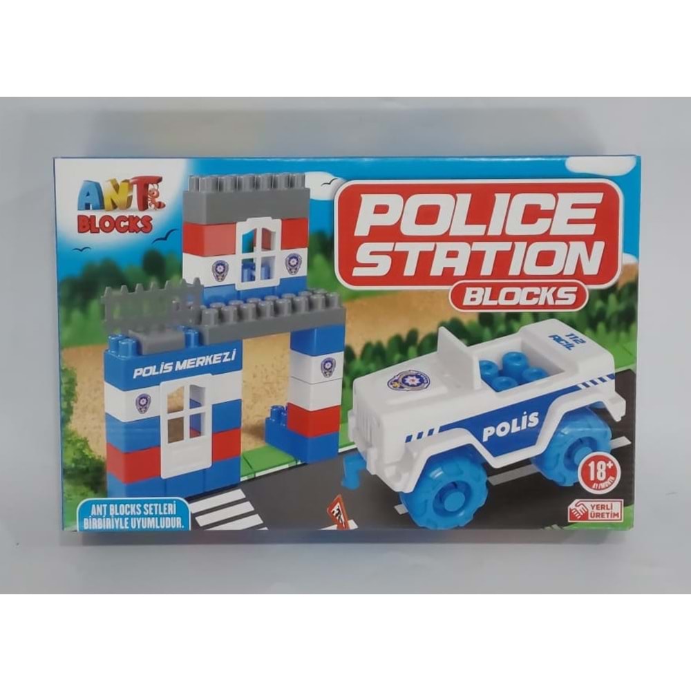 ANT004 ANT BLOCKS 45 PARÇA POLİS MERKEZİ LEGO