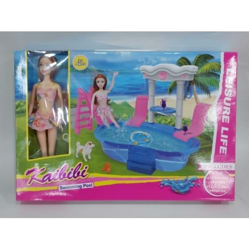 BLD253 KAİLİLİ HAVUZLU BEBEK BARBİE KUTUDA