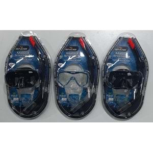 M305+SN02 SNOB TEMP. YETİŞKİN MASKE&ŞNORKEL SET 12 Lİ